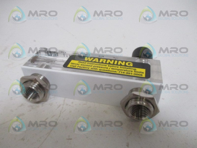 KING INSTRUMENT 75303322C00 FLOW METER 1/4" NSMP
