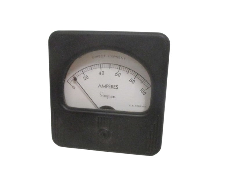 SIMPSON 0390 PANNEL METER 0-100DC AMPERES NSNP