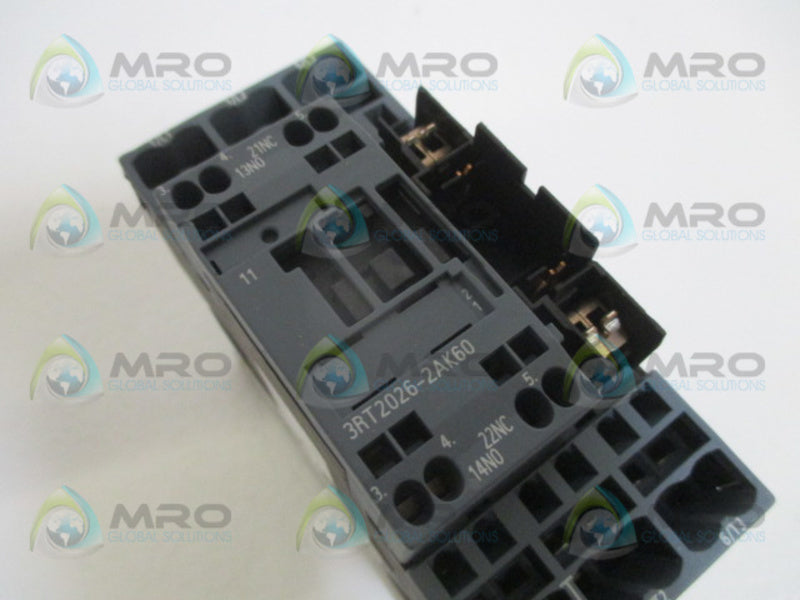 SIEMENS 3RT2026-2AK60 110/120V (AS PICTURED)  UNMP