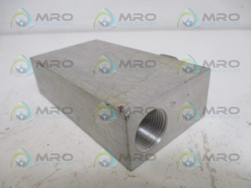 FLUID CONTROL 1B12-P6-8S COUNTERBALANCE VALVE ASSEMBLY NSNP