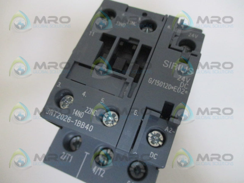 SIEMENS 3RT2026-1BB40 CONTACTOR UNMP