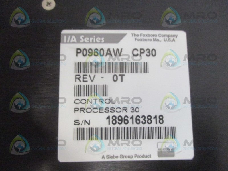 FOXBORO P0960AW CP30 CONTROL PROCESSOR NSMP