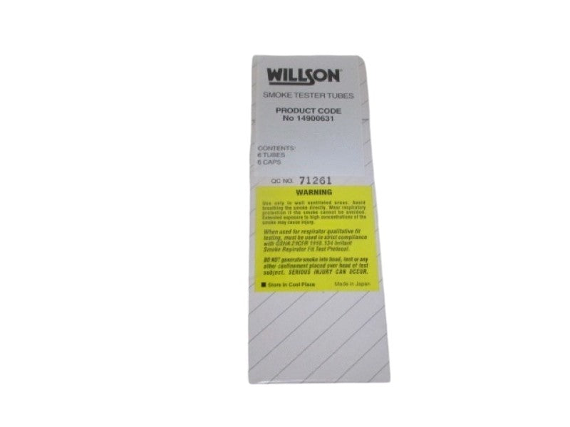 WILLSON 14900631 TESTER TUBES (PKG OF 6)  NSMP