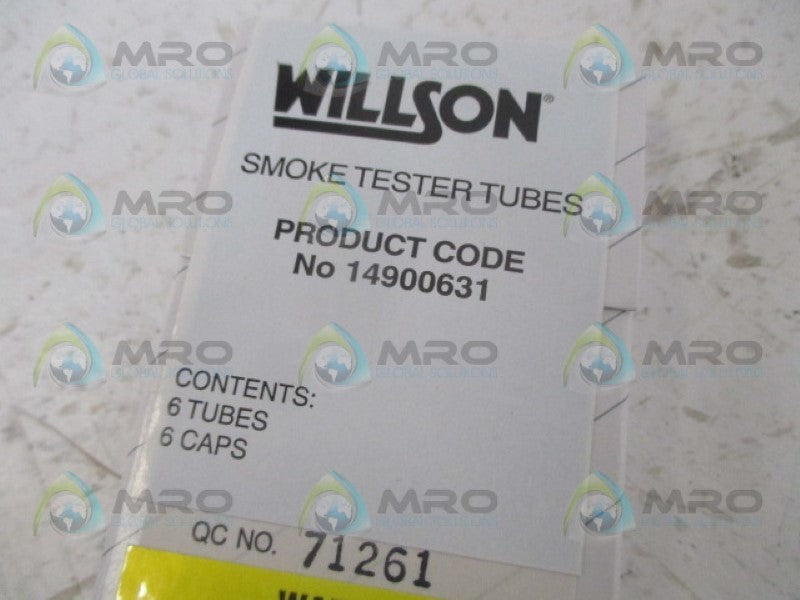 WILLSON 14900631 TESTER TUBES (PKG OF 6)  NSMP