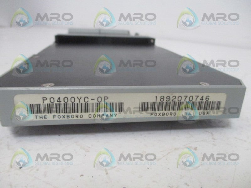 FOXBORO P0400YC-0P THERMOCOUPLE/MV INPUT MODULE NSNP