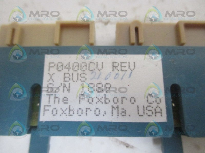 FOXBORO P0400CV 2-SLOT MODULE FT CONNECTOR  NSNP