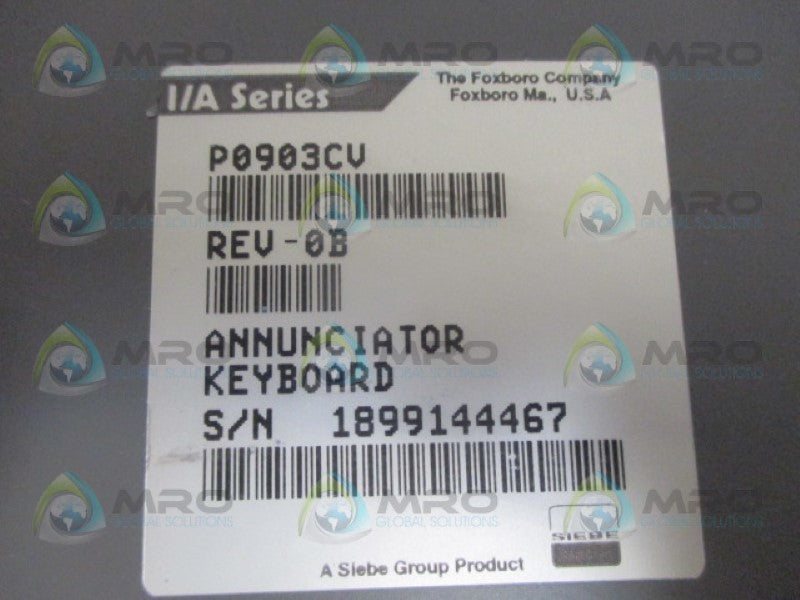 FOXBORO P0903CV ANNUNCIATOR KEYBOARD NSMP