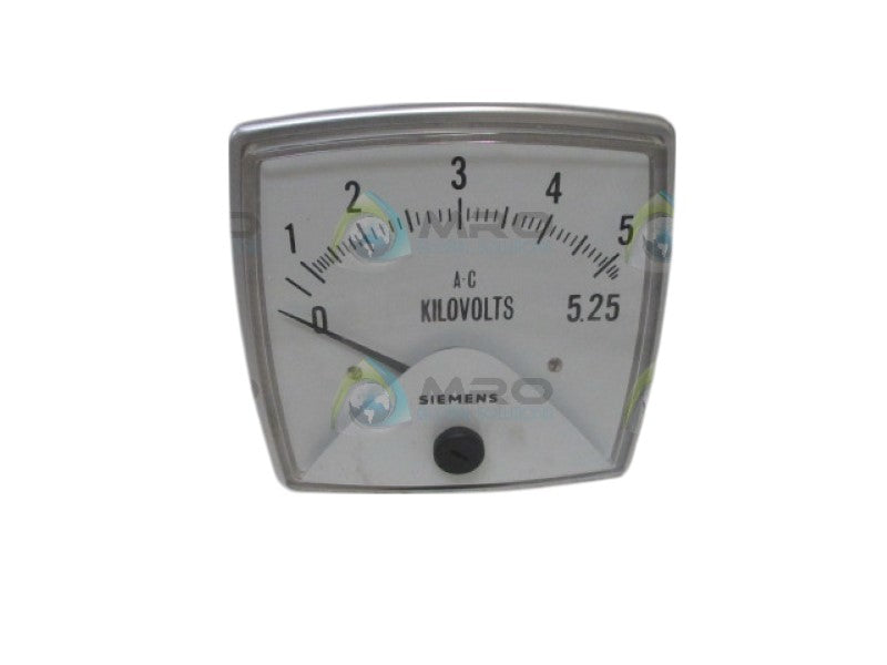 SIEMENS 016-02VA-PZUJ  PANEL METER 0-5.25 AC KV NSNP