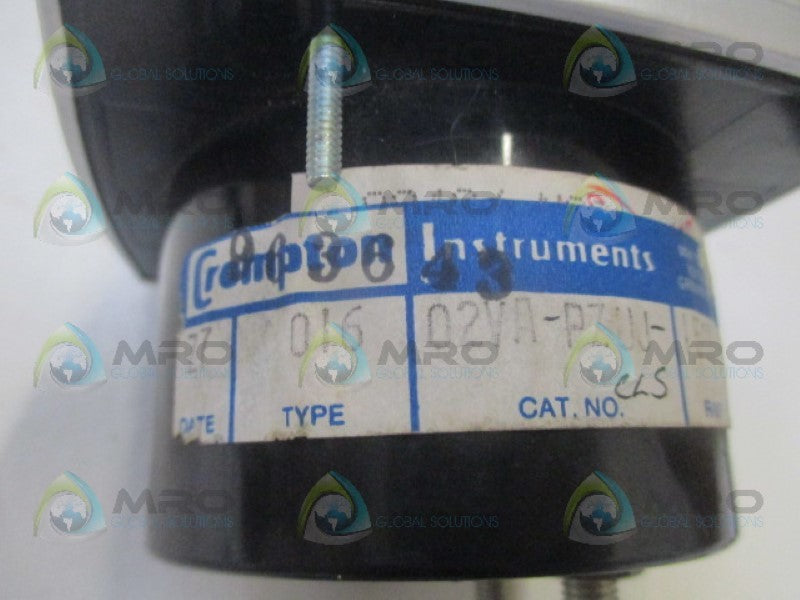 SIEMENS 016-02VA-PZUJ  PANEL METER 0-5.25 AC KV NSNP