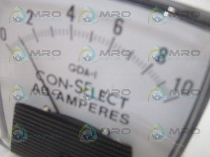 CON-SELECT 50-254320MTMT1 PANEL METER 0-10 ACA NSNP