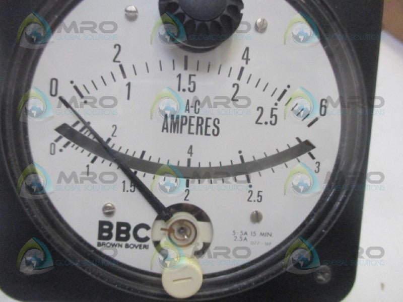 BBC C67742X/A-3/077-16TU-LK PANEL METER 0-6/0.-3 ACA NSNP