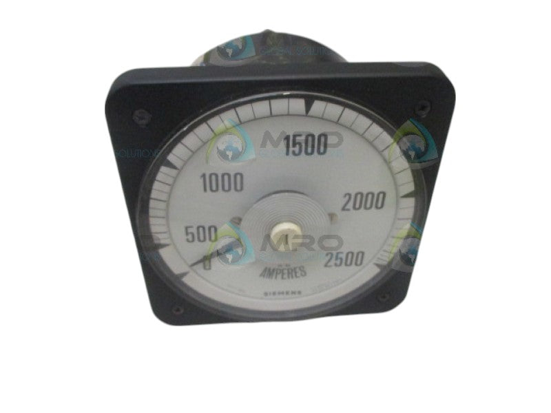 SIEMENS 077-08A9-LSTU-CL PANEL METER 0-2500 ACA NSNP