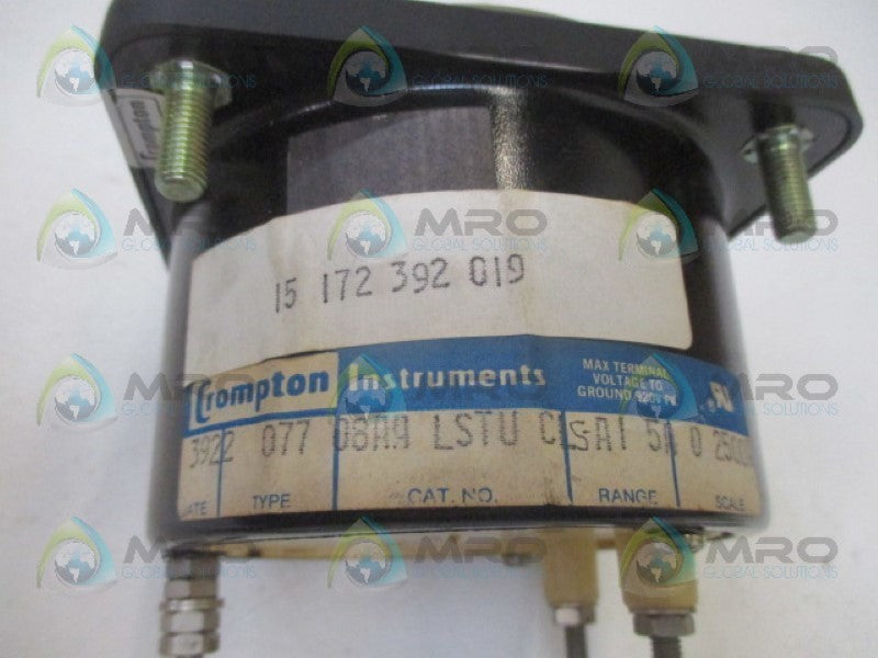 SIEMENS 077-08A9-LSTU-CL PANEL METER 0-2500 ACA NSNP