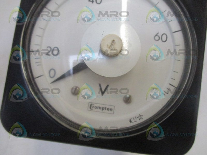 CROMPTON 078-080 PANEL METER 0-75V NSNP