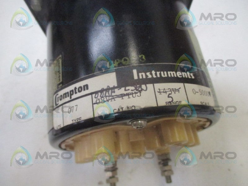 CROMPTON 077-08VA-PZ PANEL METER 0-5000 ACA UNMP