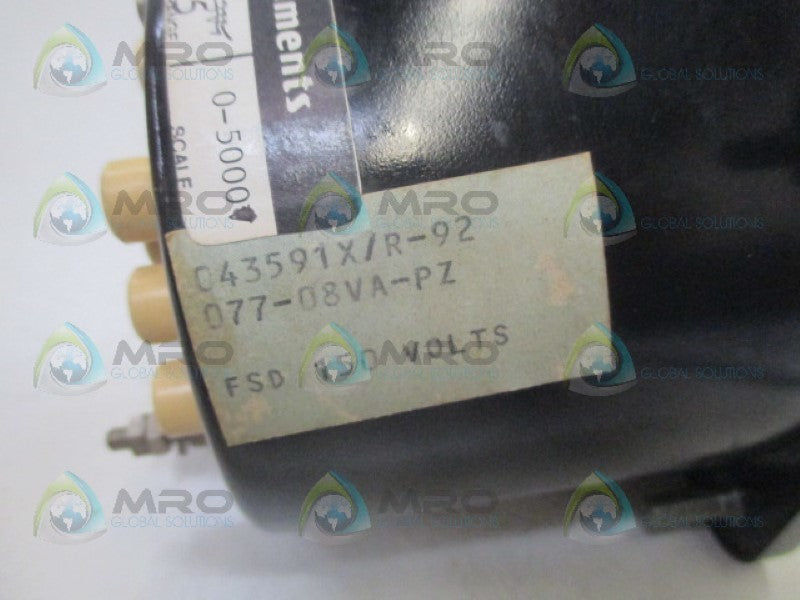 CROMPTON 077-08VA-PZ PANEL METER 0-5000 ACA UNMP