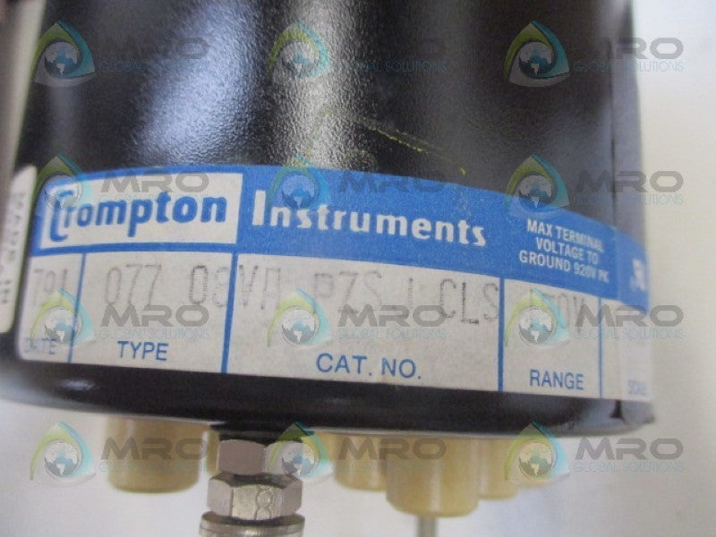 SIEMENS 077-08VA-PZSJCLS PANEL METER 0-600 VAC NSNP