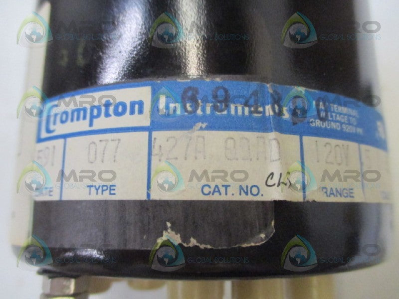 SIEMENS 077-427A-QQAD-SLS POWER FACTOR PANEL METER .5-.5 NSNP