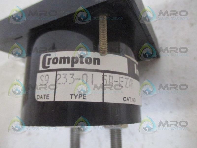 CROMPTON 233-015A-EZXH PANEL METER 0-300 AC KW NSMP