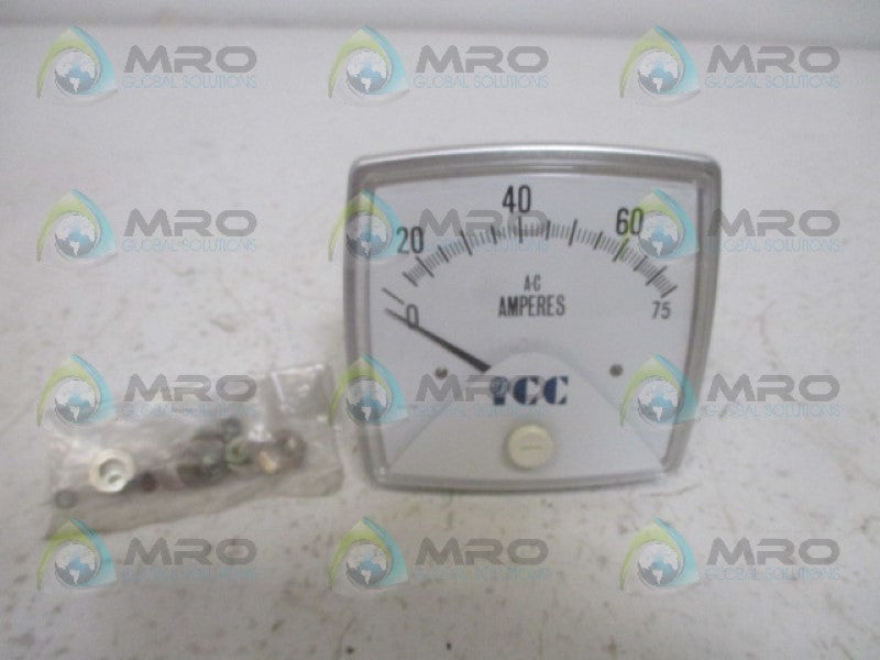 CROMPTON 016-02AA-LSPB PANEL METER 0-75ACA NSMP