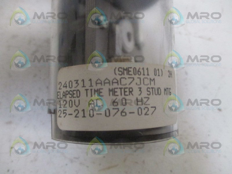 SIEMENS 235-02AA-LSMT-CLS ELAPSED TIME METER 120VAC NSMP