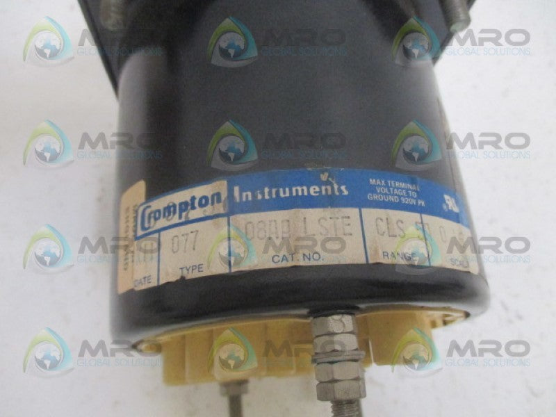 CROMPTON 077-08AA-LSTE-CLS PANEL METER 0-1600 ACA NSMP