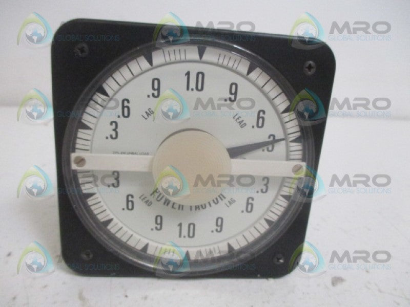 CROMTPON 077-136A-QQAB-CLS PANEL METER POWER FACTOR NSMP