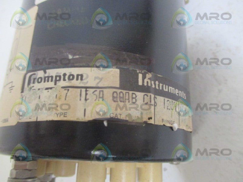 CROMTPON 077-136A-QQAB-CLS PANEL METER POWER FACTOR NSMP
