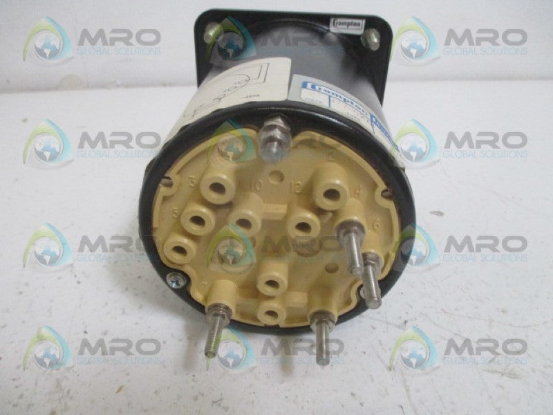 CROMPTON 077-427A-QQAD-CLS PANEL METER .5-.5 CONTROL POWER NSMP