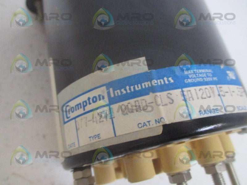 CROMPTON 077-427A-QQAD-CLS PANEL METER .5-.5 CONTROL POWER NSMP
