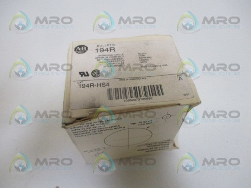 ALLEN BRADLEY 194R-HS4 SER. A HANDLE (MISSING ACCESSORIES) *NEW IN BOX*