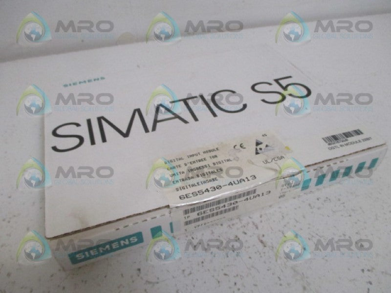 SIEMENS SIMATIC S5 6ES5430-4UA13 DIGITAL INPUT MODULE *NEW IN BOX*