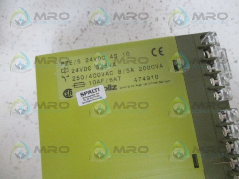 PILZ PZE/5-24VDC-4S SAFETY RELAY NSMP