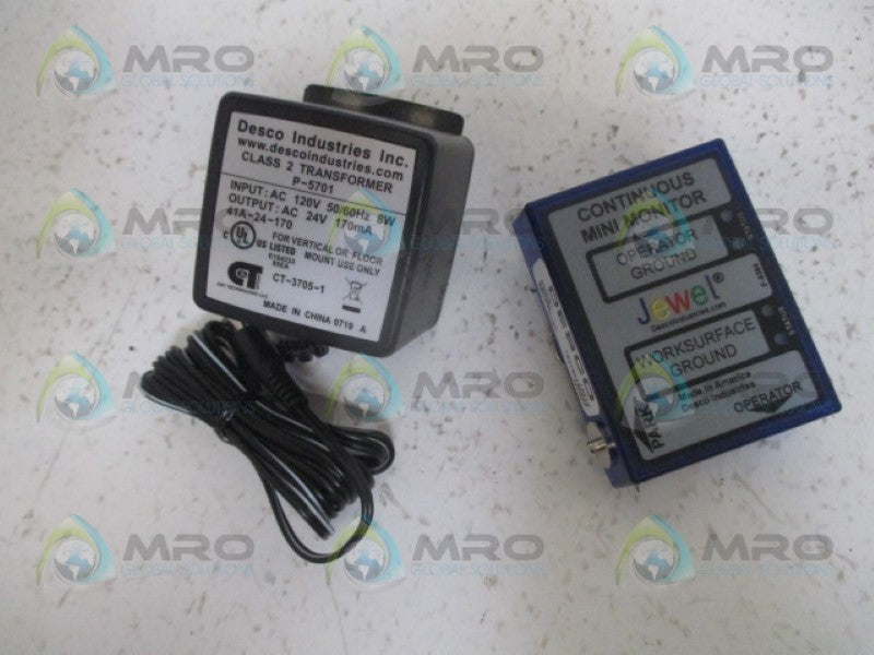 DESCO 19212 MINI WORKSTATION MONITOR 120VAC NSMP