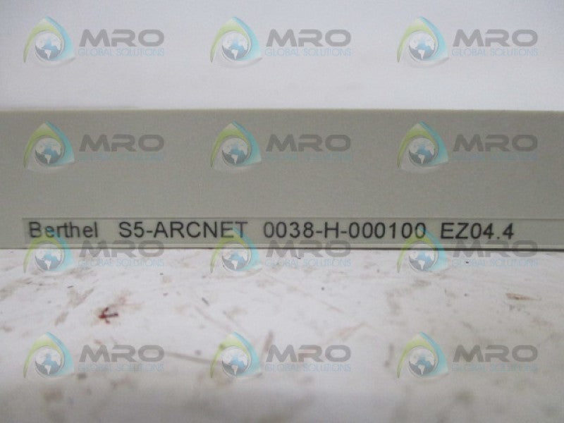 BERTHEL S5-ARCNET 0038-H-000100-EZ04.4 INTERFACE MODULE NSMP