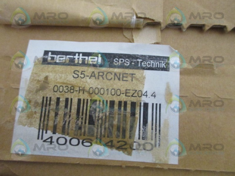 BERTHEL S5-ARCNET 0038-H-000100-EZ04.4 INTERFACE MODULE NSMP