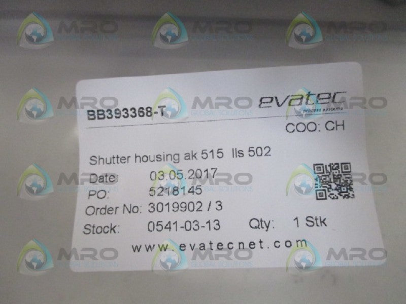 EVATEC BB393368-T SHUTTER HOUSING NSMP