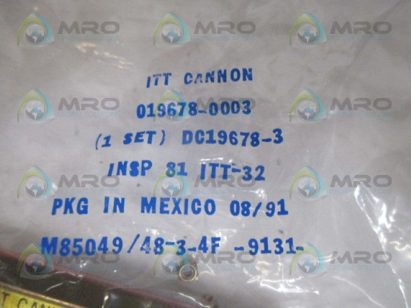 ITT CANNON 019678-0003 DC19678-3 NSMP