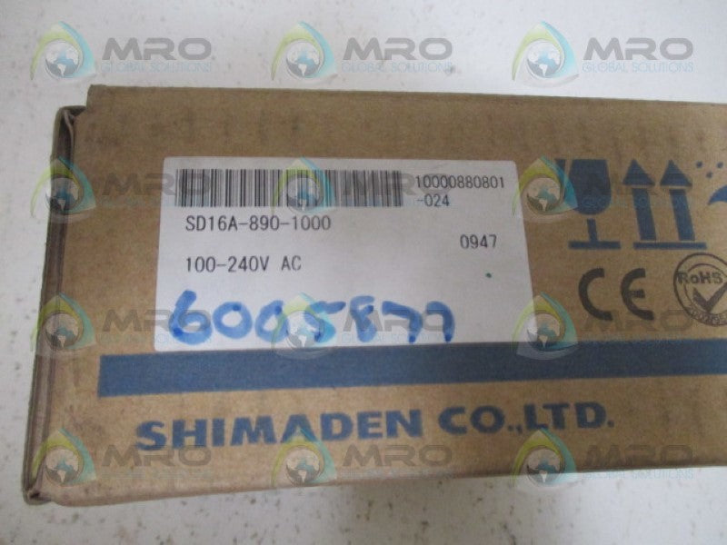 SHIMADEN SD16A-890-1000 TEMPERATURE REGULATOR 100-240VAC NSMP