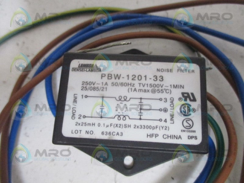 LAMDA PBW-1201-33 NOISE FILTER 250V NSNP