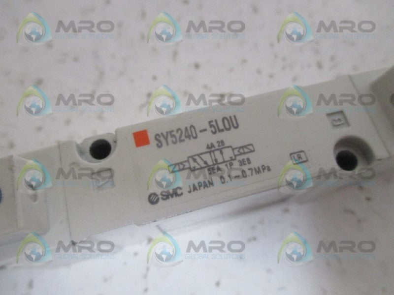 SMC SY5240-5L0U SOLENOID ONTROL VALVE 24V NSNP