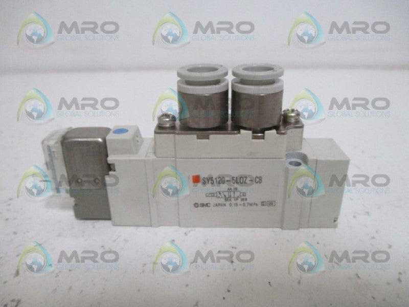 SMC SY5120-5L0Z-C8 SOLENOID VALVE 24VDC NSNP