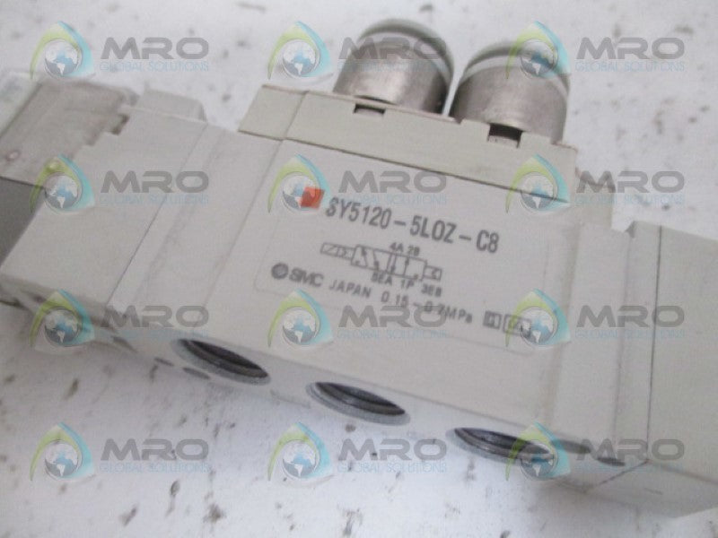 SMC SY5120-5L0Z-C8 SOLENOID VALVE 24VDC NSNP