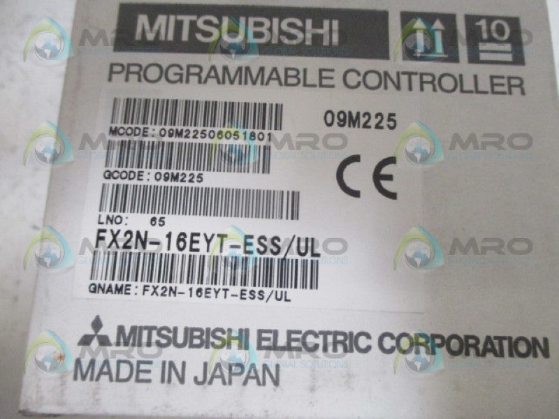 MITSUBISHI FX2N-16EYT-ESS/UL PROGRAMMABLE CONTROLLER 5-30VDCNSMP