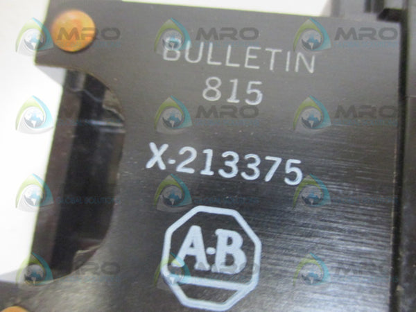 ALLEN BRADLEY X-213375 OVERLOAD RELAY NSNP
