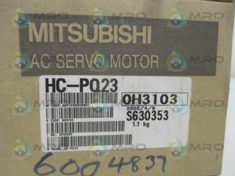 MITSUBISHI HC-PQ23 AC SERVO MOTOR 3AC 120V 1.5A NSMP