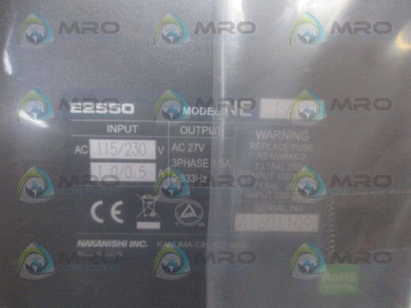 NAKANISHI NE145 CONTROL UNIT 9795 115V NSMP