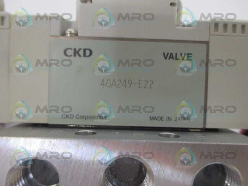 CKD M4GA280-C6-E22-2-3 SOLENOID VALVE 24VDC NSMP