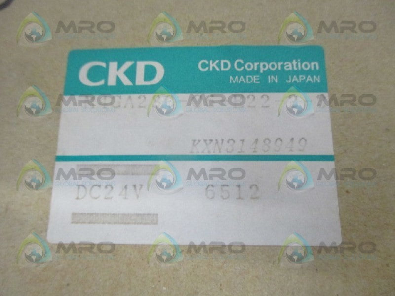 CKD M4GA280-C6-E22-2-3 SOLENOID VALVE 24VDC NSMP