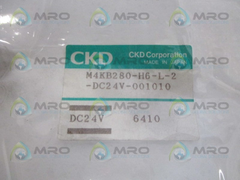CKD M4KB280-H6-L-2-DC24V-001010 VALVE 24VDC NSNP